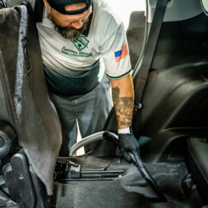 Brian from Summer Breeze Ceramic Coating & Mobile Detailing showing how interior detailing should be done