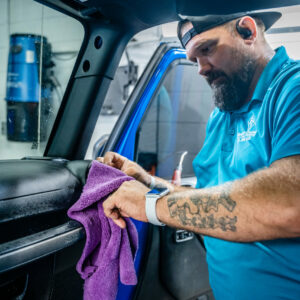 Brian from Summer Breeze Ceramic Coating & Mobile Detailing loves meticulous car interior detailing, ensuring every nook and cranny is spotless.