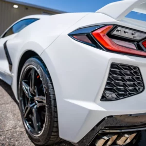 White corvette ceramic coating | Summer Breeze Ceramic Coating & Mobile Detailing Team | South Carolina