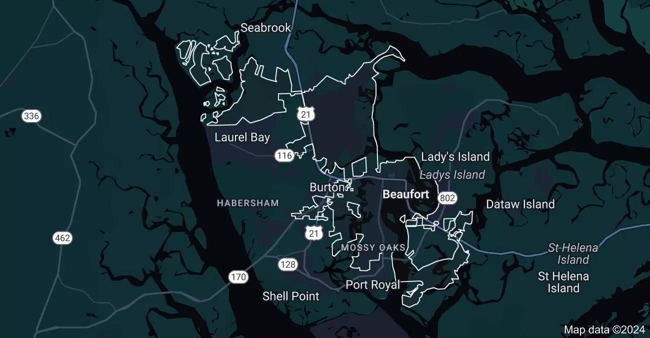 map of Beaufort