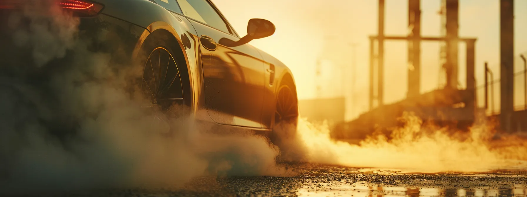 a gleaming car coated with protective ceramic finish, surrounded by a backdrop of urban pollution haze, showcasing the damaging effects of chemical stains. a gleaming car coated with protective ceramic finish, surrounded by a backdrop of urban pollution haze, showcasing the damaging effects of chemical stains.