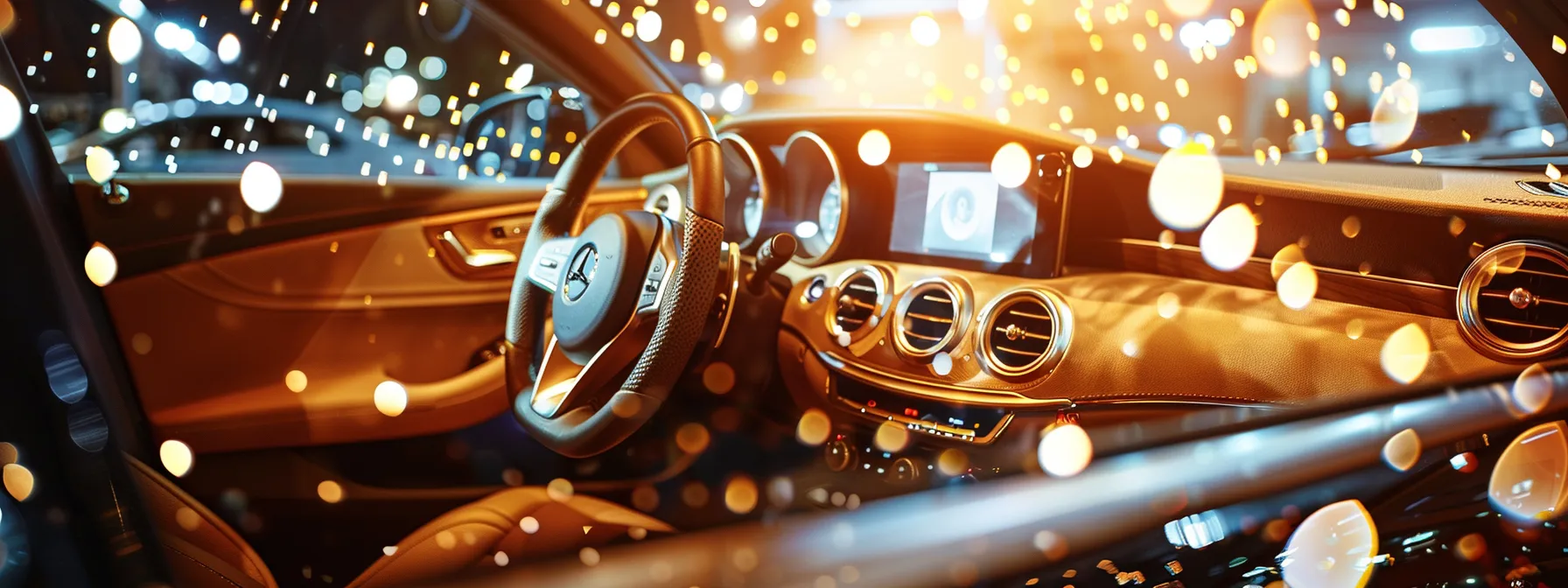 a sparkling, luxurious car interior being meticulously cleaned and detailed by skilled professionals, showcasing the transformation that professional car detailing services can achieve.