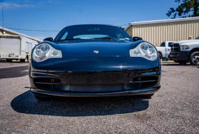 black porche with professionally installed Ceramic coating | Summer Breeze Ceramic Coating & Mobile Detailing | South Carolina